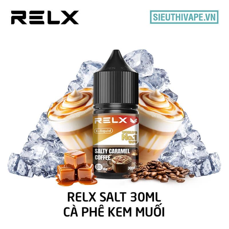 Cà phê muối mặn Relx 30 ml - Tinh dầu muối chính hãng