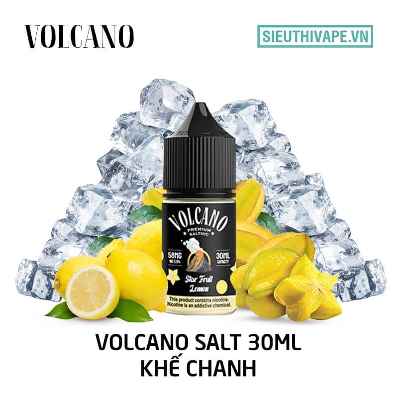 Tinh dầu khế chanh Volcano 30ml - Tinh dầu Real Saltnic